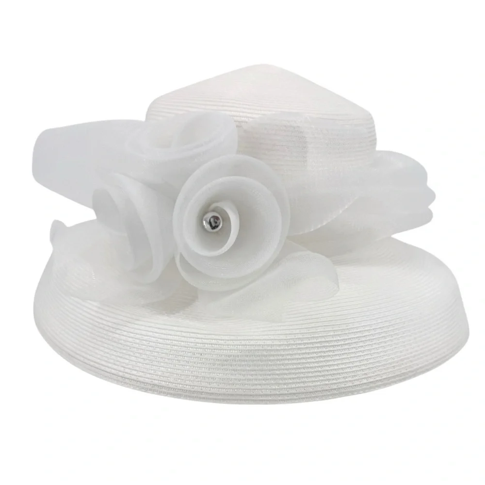 Vintage Betmar New York Organza Wide Brim Hat